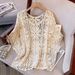 Women's Clothing Long Sleeved Bikini Cover Up Sun Protection Beach Outerwear Summer Seaside Vacation Hot Spring Swimsuit Jacket Mesh Single Piece_ecoleips.com