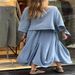 2027 Spring Autumn Fashion European-USA Style Women O-Neck 3/4 Sleeve T-Shirt + Lace-Up Skirts Pure Color Two-Piece Casual Suits S-5XL_ecoleips.com