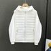 Women's Clothing Autumn Cotton Casual Hooded Lining Full Edge Light Sweater Jacket Casual Top_ecoleips.com