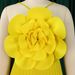K Women's Hanging Neck Three-dimensional Flower Solid Color Wide Leg Plus Size Jumpsuit_ecoleips.com