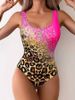 Women's 3D Print One Piece Swimsuit Tie-Dye Animal Print Design Full Coverage Comfortable Fit Swimwear_ecoleips.com