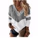 2027 Fashion European-USA Style Knitwear Pullovers Women Acrylic Leopard Print Splicing Long Sleeve Casual Loose Thick Sweater S-3XL_ecoleips.com