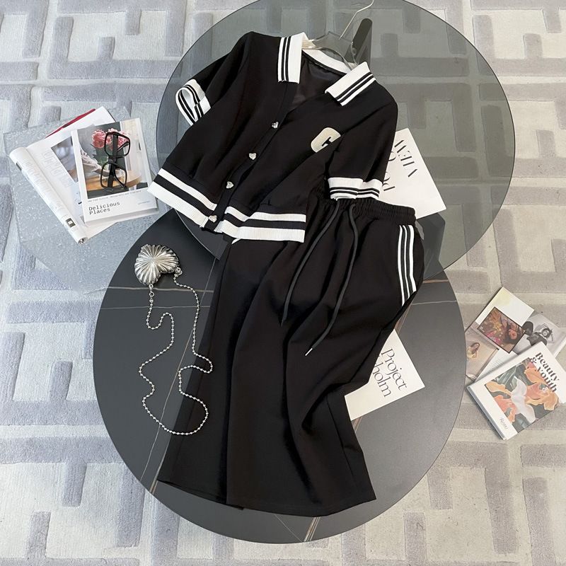 Women's Clothing celebrity casual short sports suit for women summer new style high fashion short sleeved temperament skirt two piece suit_ecoleips.com