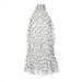 European And American Style 2026 Spring New Fashion Halter Neck Backless A-line Slimming Polka Dot Print Tie Dress_ecoleips.com
