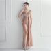 Women's Clothing High Quality Sequin Dress Celebrity Car Model Dinner Performance Long Evening Dress_ecoleips.com