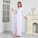 Verve New Elegant Women's Muslim Abaya Long Dress Robe Central Asia_ecoleips.com