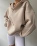 K New Fleece Hooded Printed Long-sleeved Basic Versatile Sweatshirt_ecoleips.com