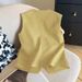 Women's Light Luxury Style Vest Casual Elegant Fashion Shoulder Length High End Outerwear For Spring_ecoleips.com