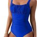 New European And American Sexy Women's Solid Color One Piece Bikini Swimsuit Hot Selling Swimsuit Bikini_ecoleips.com