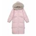 girl Champs Elysées Song Large Fur Collar Mid-Length Down Cotton Jacket For Women New Hooded Thickened Northeast Life-Saving_ecoleips.com
