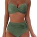 Women's Clothing Two Piece Swimsuit Sexy Bikini Swimsuit Beach Vacation Two Piece Swimsuit_ecoleips.com