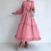 Women's Clothing New Ladies Middle Eastern Muslim Solid Color Temperament Long Fashion Elegant Dress_ecoleips.com