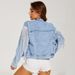 Denim Jacket Women Fashion Tassel Lapel Fried Flower Denim Jacket Women_ecoleips.com