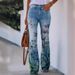 Women's Clothing Spot new large size women's casual pants floral thin trousers_ecoleips.com