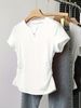 LL's Style Women's Quick Drying Slimming T-Shirt Sports Fitness Yoga Top Short Sleeved Running Top for Spring Summer_ecoleips.com