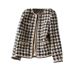 Women's Clothing Wool tweed jacket spring and autumn short style fashionable_ecoleips.com