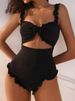 Aria Basics 2024 Spring/Summer New Style Sexy Strapless Dress With Small Flutter Sleeves, European American Style, Fashionable_ecoleips.com