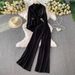 women's summer casual cotton linen shirt and wide leg pants set loose fitting two piece sun protect clothing_ecoleips.com
