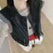 MISSLIER Autumn New Women's Protein Leather Vest Jacket 1520_ecoleips.com