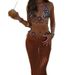 Women's Stylish Openwork Knit Bodycon Beach Skirt Cover Up Summer Vacation Textured Skirt Fits True To Size Sexy Style_ecoleips.com