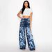 Women's High-Waisted Wide Leg Jeans - Vintage Washed Denim Pants For American Casual Style_ecoleips.com