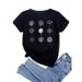 European And American Clothing With Round Neck, New Casual Dandelion Floral Plus-size Women's Wear_ecoleips.com