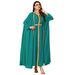 Elegant Women's Long Robe Fashion Sequined Embroidered Chiffon Two Piece Loose Cardigan Formal Dress New Style Cross Border_ecoleips.com