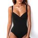 V-neck Slim-fit Camisole Jumpsuit For Women, European And American Style, Sexy Tank Top, Ins-style Solid Color Base_ecoleips.com