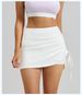 K New Wrinkled Sports Short Skirt For Women, Anti Hiking High Waist Running Vacation, Two Short Yoga Shorts_ecoleips.com