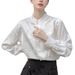 Horsehair Skirt Paired With A Long-sleeved New Chinese-style Traditional Shirt, Ancient-style Hanfu Blouse, Women's_ecoleips.com