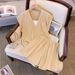 Women's Clothing Two Piece Sleeveless Tops And Shorts Two Piece Suits Large Size Fat Mm Temperament Loose Slimming Meat Covering Sports Suit_ecoleips.com