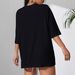 Women's Casual round Neck Short Sleeve T-Shirt Multi-Color Solid Loose Printed Top European American Style Fashion Sports_ecoleips.com