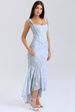 K New Sexy And Fashionable One Neck Strapless Fish Bone Wrapped Buttocks Fish Tail Long Skirt For Women_ecoleips.com