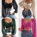 Women's V-Neck Peplum Blouse With Drawstring & Lantern Sleeves - Flowy Chiffon Sexy Tops_ecoleips.com