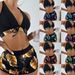 Women's Clothing Fashion Multi Color Printing High End Sexy Bikini Three Piece Swimsuit_ecoleips.com