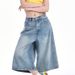 Women's Clothing Seven Point Wide Leg Jeans For Women Spring And Summer New High Waist Loose Slim Short Pants_ecoleips.com