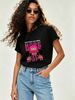 Women's Hip-hop Style Braided T-shirt, Pure Cotton Short-sleeved Commuter Shirt._ecoleips.com