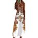 2024 Cross-Border Beach Vacation 3D Printed Bohemian Style Elegant Long Summer Casual Women's Dress_ecoleips.com
