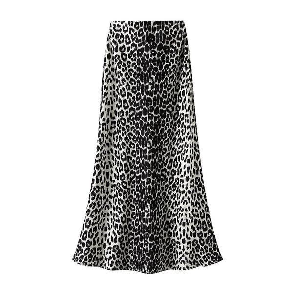Mermaid Tail Midi For Women, Autumn 2025 New High Waist Slimming Mid-Length Bodycon Skirt, Leopard Print Long Skirt_ecoleips.com