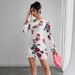 Floral Backless Mini Dress For Women Sexy Mesh Flared Sleeve For Autumn 6 Available_ecoleips.com