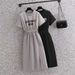 150kg Summer 2025 New For Women With Slit And Waist-cinching Design, Fashionable Casual Elegant Dress That Is Slimming_ecoleips.com