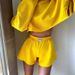 Women's Clothing Autumn New Women's Knitted Long Sleeved Sweater Shorts Suit Jogging Sports Suit Two Pieces_ecoleips.com