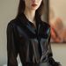 Women's Clothing Shirt Women's Spring New Champagne Color Temperament Fashion Versatile Professional Shirt Foreign Style Drape Long Sleeve Top_ecoleips.com