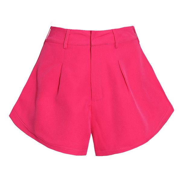 Aria Basics Aria Basics European And American Girl Royal Sister Style Wide-Leg Shorts For Women 2026 Spring New Rose Red Sexy Fashion Loose Hot_ecoleips.com