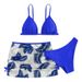 Aria Basics 2024 New European And American Style Two-Piece Swimsuit Older Girls, Three-Piece Bikini Set With Mesh Swimwear For Girls_ecoleips.com