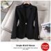 Casual Women's Blazer Korean Style Long Sleeve Professional Suit Jacket For Commuting And Workplace Autumn Winter_ecoleips.com