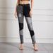 Women's Clothing Slim High Waist High Elastic Stitching Trousers Large Size Women's Trousers Contrast Color_ecoleips.com