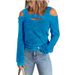 Aria Basics Aria Basics 2023 Autumn/Winter European And American Cross-Border Women's Fashion Casual Solid Color Off-Shoulder Loose_ecoleips.com