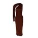 AC440 European American 2024 Spring And Autumn New Cross-Border Slim-Fit Solid Color Elegant Long Bodycon Dress_ecoleips.com
