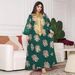 AB214 Dubai Luxury Abaya Dress for Women with Ostrich Feather Trim And Gold Lace Breathable Polyester Blend Modest Fashion S-XXL_ecoleips.com